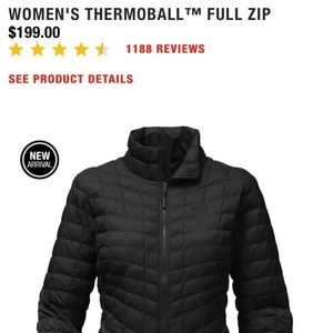 Women’s North Face Thermoball full zip jacket